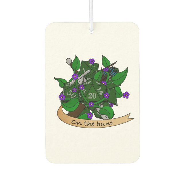 Ranger Dice Design Car Air Freshener (Front)