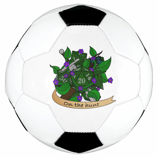 Ranger Dice Design Soccer Ball (Front)