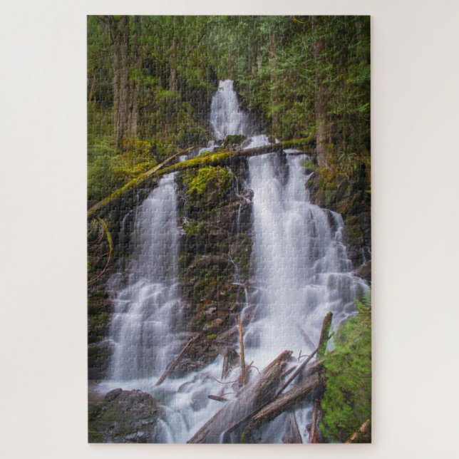 Ranger Falls, Mt. Rainer National Park, Washington Jigsaw Puzzle (Vertical)