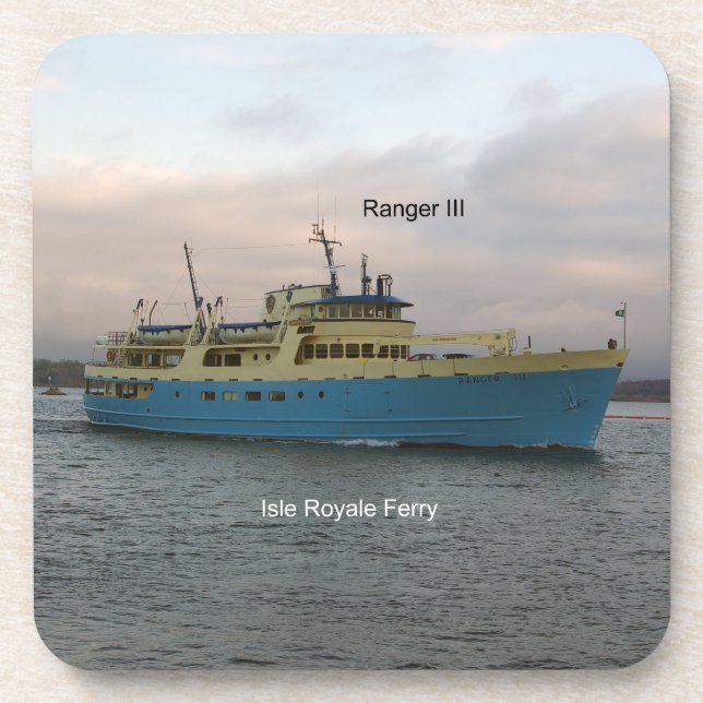 Ranger III set of 6 hard plastic coasters (Front)