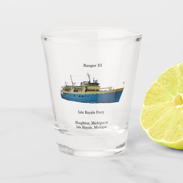 ranger III shot glass (Front)