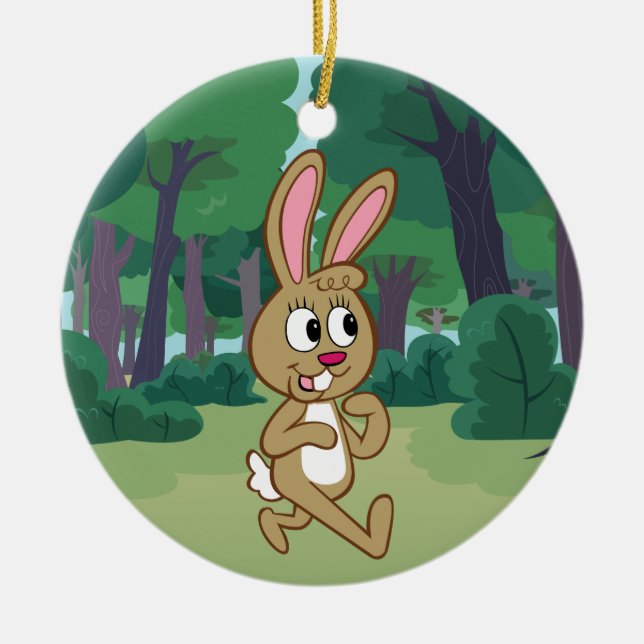 Ranger Rick | Becky Hare Ceramic Tree Decoration (Front)