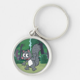 Ranger Rick   Grey Squirrel Waving Key Ring