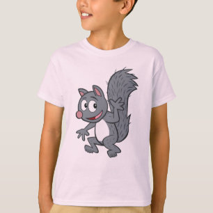 Ranger Rick   Grey Squirrel Waving T-Shirt