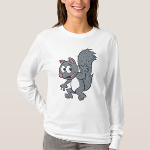 Ranger Rick   Grey Squirrel Waving T-Shirt