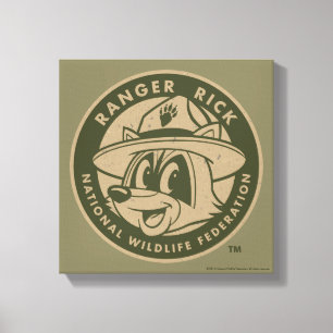 Ranger Rick Ranger Rick Khaki Logo Canvas Print