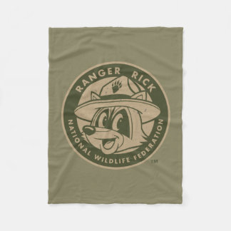 Ranger Rick | Ranger Rick Khaki Logo Fleece Blanket