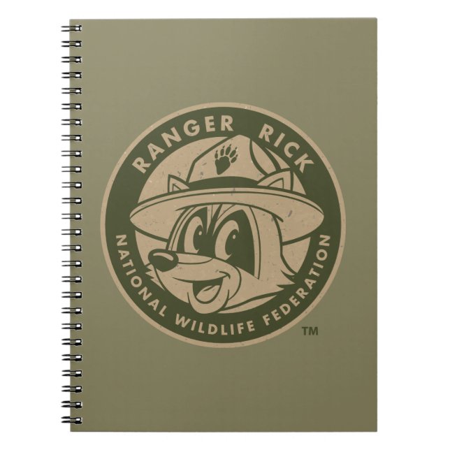 Ranger Rick | Ranger Rick Khaki Logo Spiral Notebook (Front)