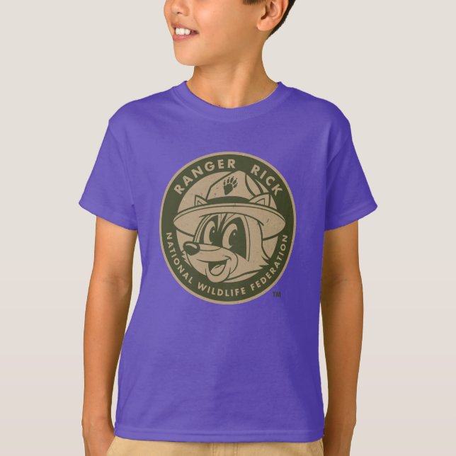 Ranger Rick | Ranger Rick Khaki Logo T-Shirt (Front)
