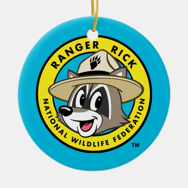 Ranger Rick | Ranger Rick Logo Ceramic Tree Decoration (Front)