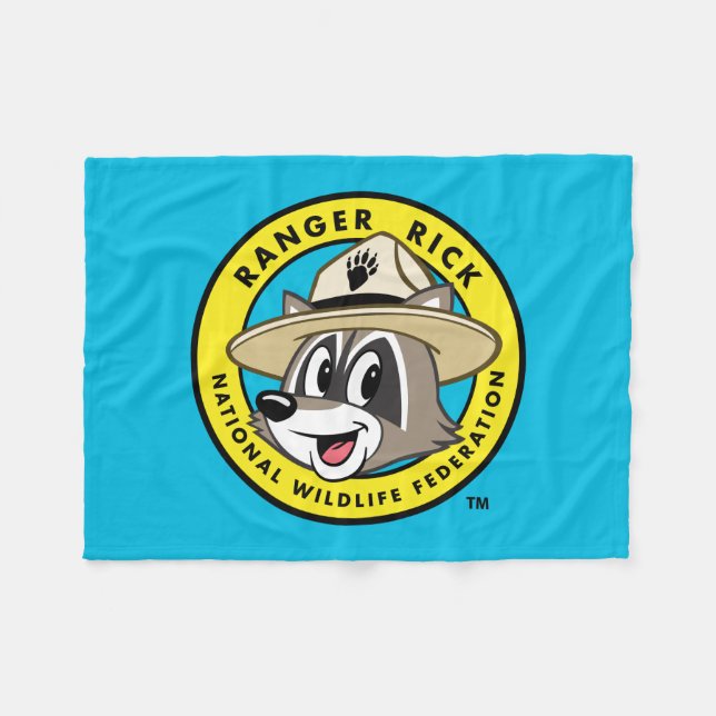 Ranger Rick | Ranger Rick Logo Fleece Blanket (Front (Horizontal))