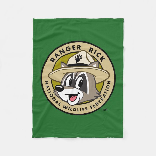 Ranger Rick | Ranger Rick Logo Fleece Blanket (Front)