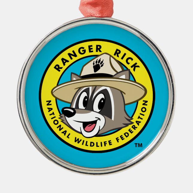 Ranger Rick | Ranger Rick Logo Metal Tree Decoration (Front)