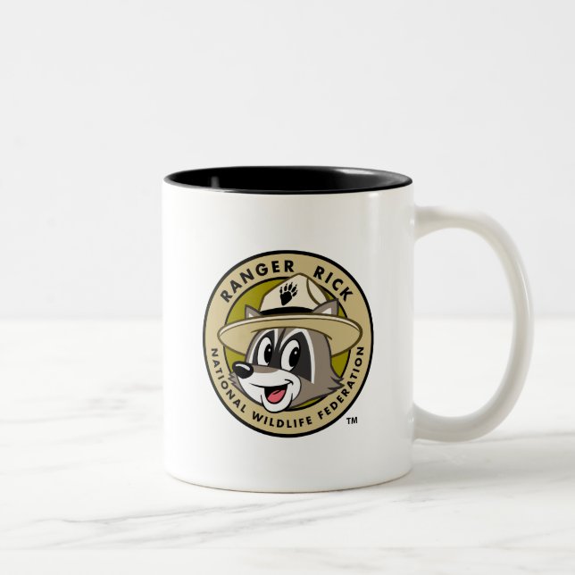 Ranger Rick | Ranger Rick Logo Two-Tone Coffee Mug (Right)