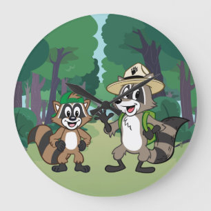 Ranger Rick   Ranger Rick & Ricky Large Clock