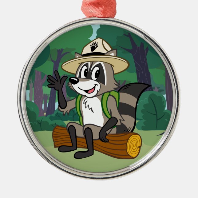 Ranger Rick | Ranger Rick Sitting Metal Tree Decoration (Front)
