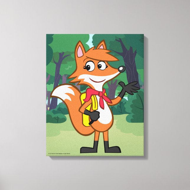 Ranger Rick | Scarlett Fox Waving Canvas Print (Front)