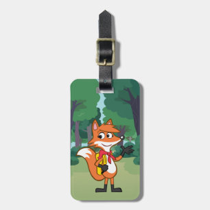 Ranger Rick Scarlett Fox Waving Luggage Tag
