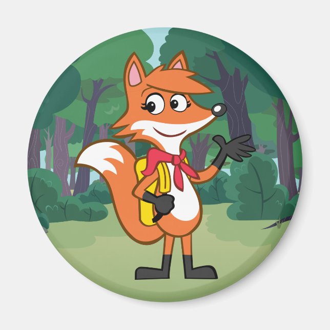 Ranger Rick | Scarlett Fox Waving Magnet (Front)