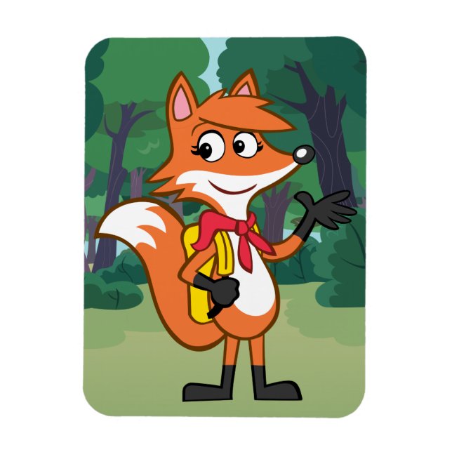 Ranger Rick | Scarlett Fox Waving Magnet (Vertical)