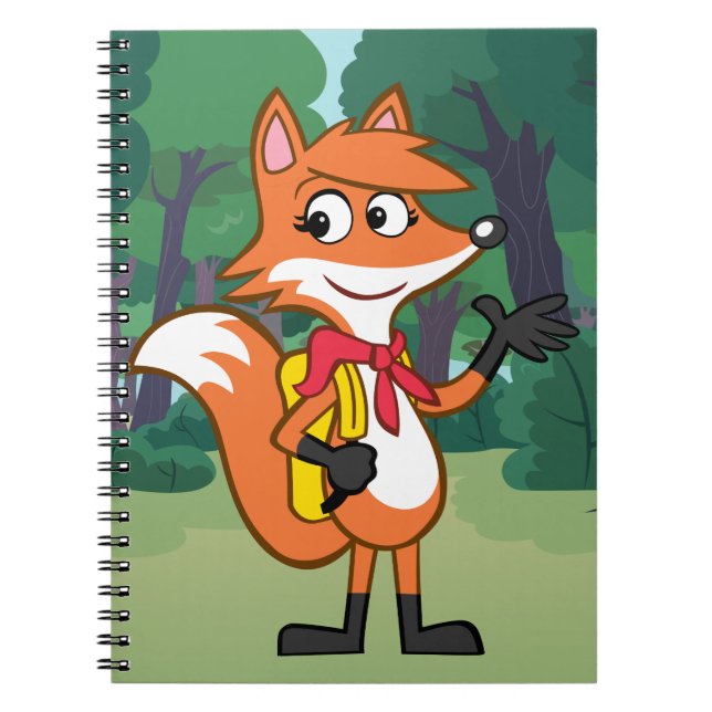 Ranger Rick | Scarlett Fox Waving Spiral Notebook (Front)