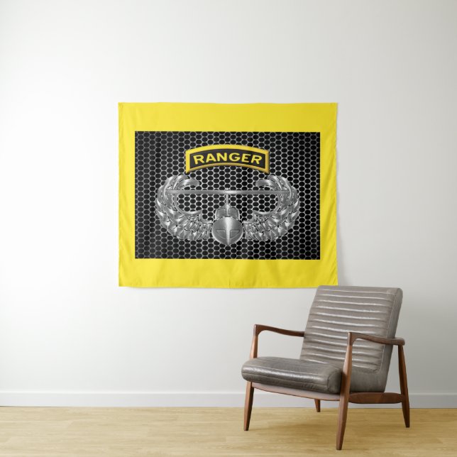 Ranger Tab – Air Assault Wings Tapestry (In Situ (Horizontal))