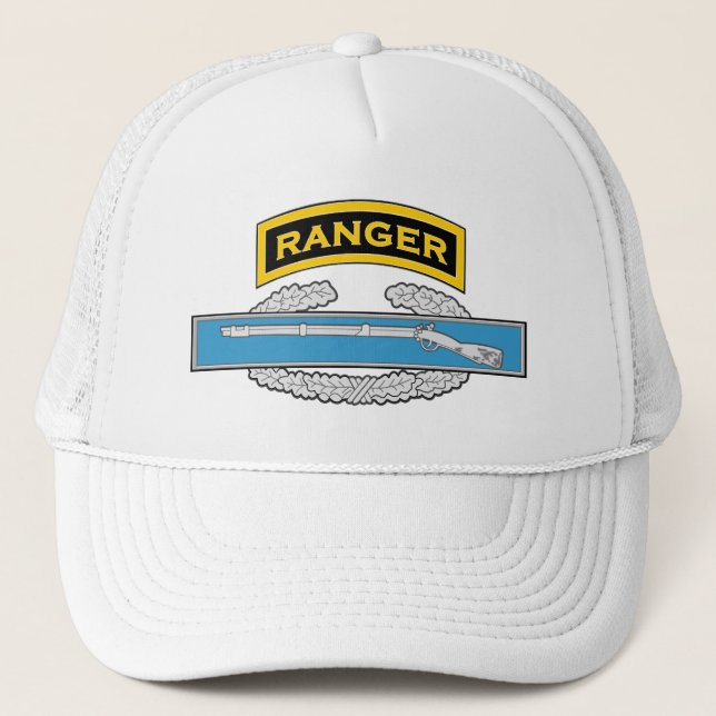 Ranger tab - Combat Infantryman's Badge - CIB Trucker Hat (Front)