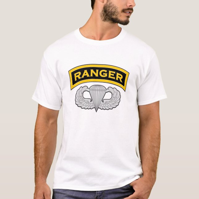 Ranger Tab & Jump Wings T-Shirt (Front)