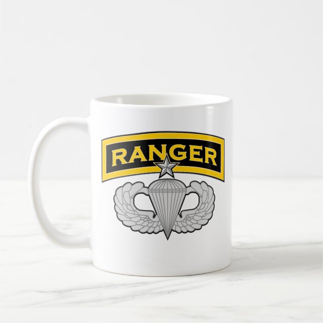 Ranger tab - Senior Jump Wings Coffee Mug (Left)