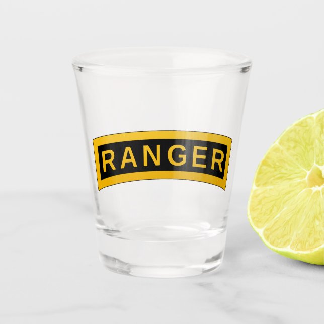 Ranger Tab Shot Glass (Front)