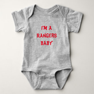 Rangers Baby One Piece  Grey Bodysuit