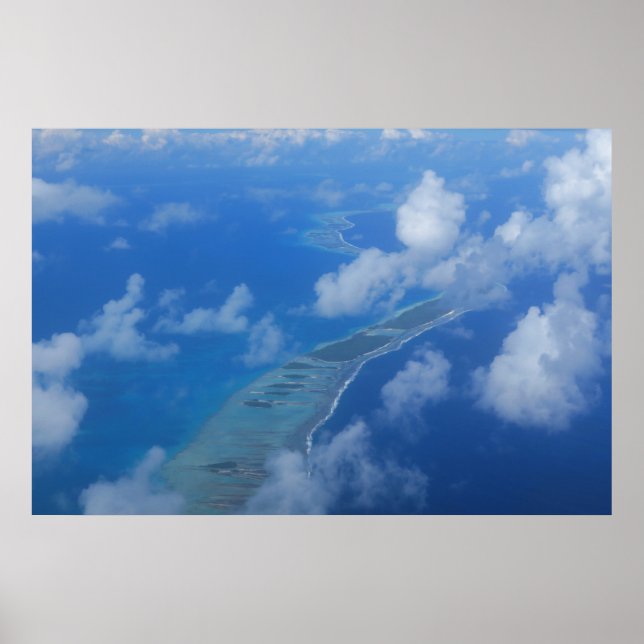 Rangiroa airplane view poster (Front)