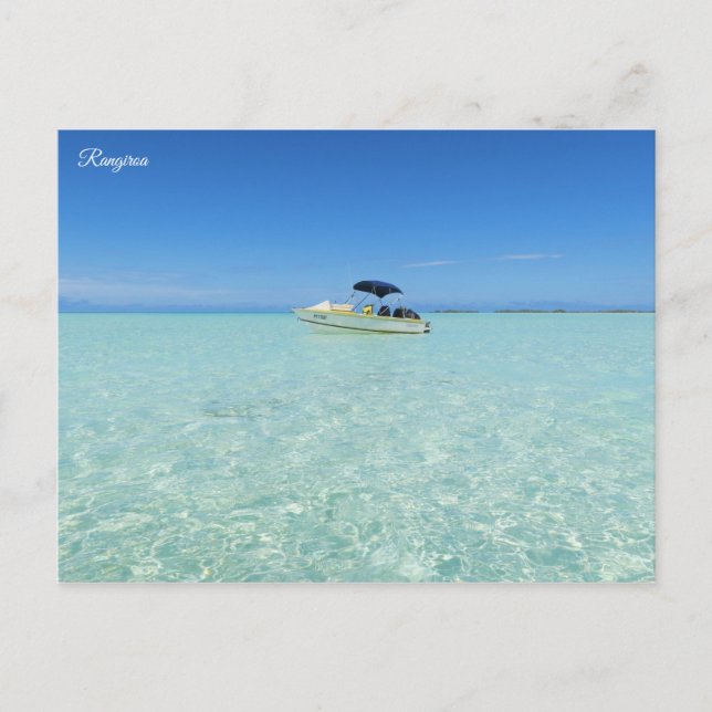 Rangiroa Blue Lagoon Postcard (Front)