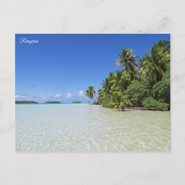Rangiroa Blue Lagoon Postcard (Front)