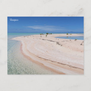 Rangiroa tropical beach holiday postcard