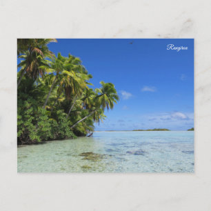 Rangiroa tropical island holiday postcard