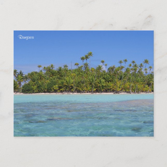 Rangiroa tropical island postcard (Front)
