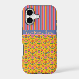 Rangoli Flowers, Stripes iPhone 5/5s Xtreme Case