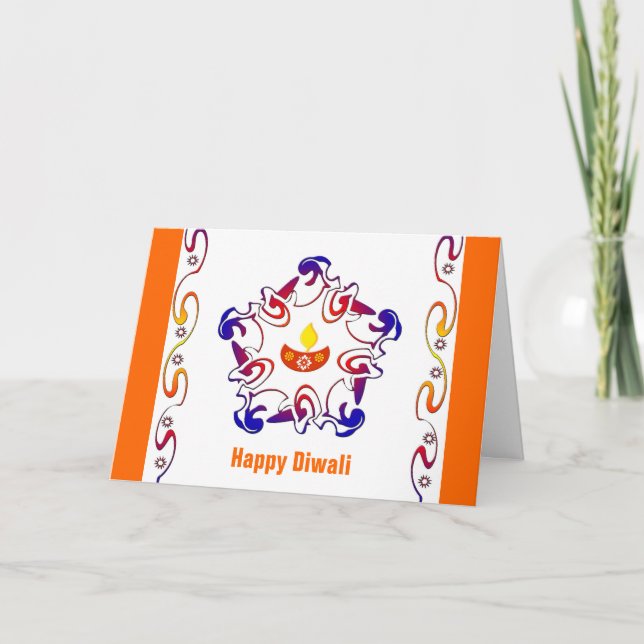 Rangoli lamp - Card (Front)