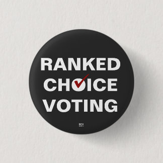 Ranked Choice Voting check 3 Cm Round Badge