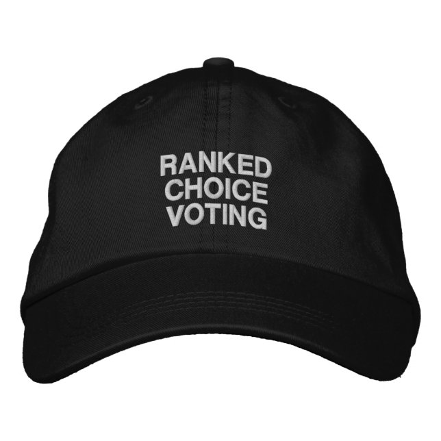 Ranked Choice Voting Embroidered Hat (Front)