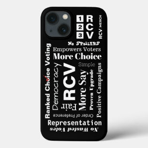 Ranked Choice Voting words Case-Mate Barely There iPhone 13 Case