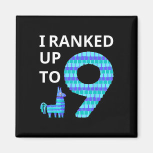 Ranked Up To 9 Birthday Video Game Llama Piñata Bi Magnet