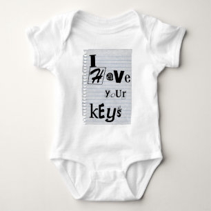 Ransom Note Baby Bodysuit