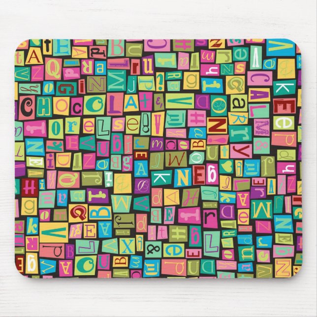 ransom note mouse pad (Front)