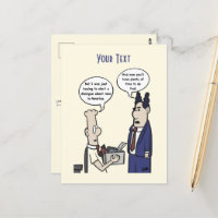 Rant Cartoon Postcard