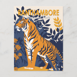 Ranthambore National Park India Vintage Postcard