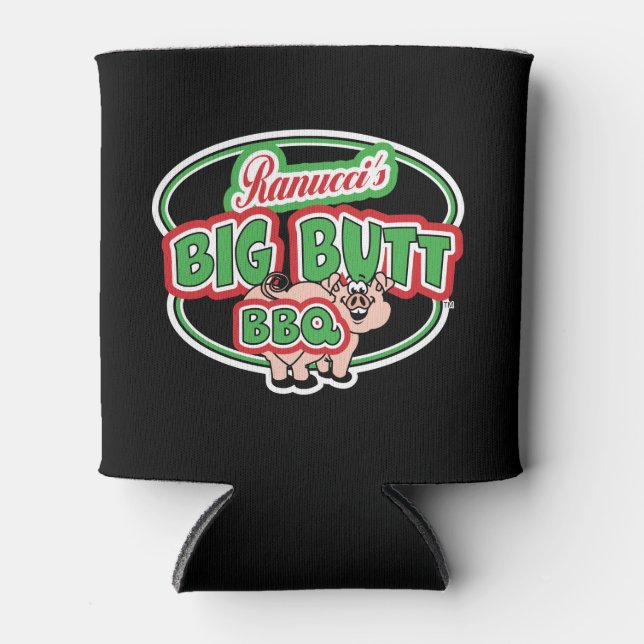 Ranucci's Big Butt BBQ Can Cooler (Front)