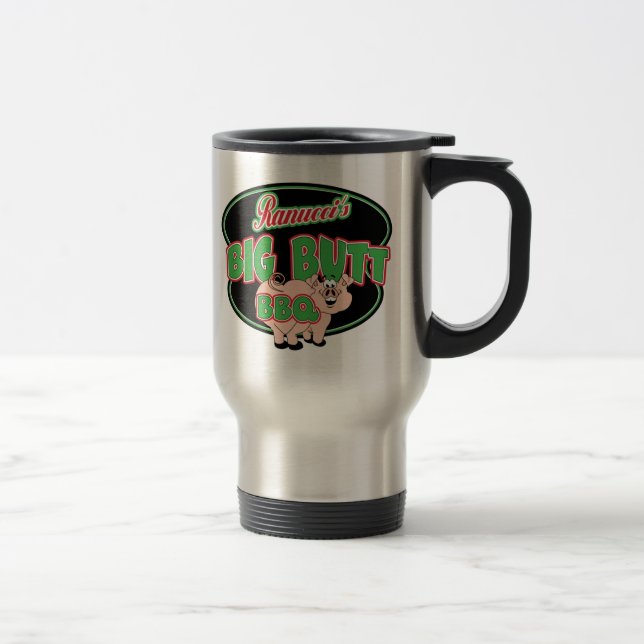 Ranucci's Big Butt BBQ Stainless Mug (Right)