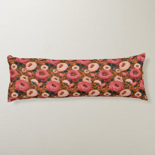 Ranunculus Bouquet Housewarming Artistic Nexk Body Cushion